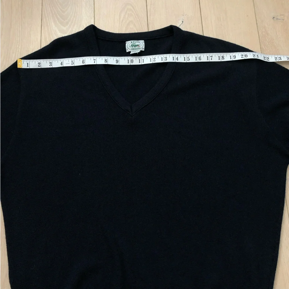 Vintage Izod Lacoste Pullover V Neck Sweater in Navy Size L - Picture 6 of 9